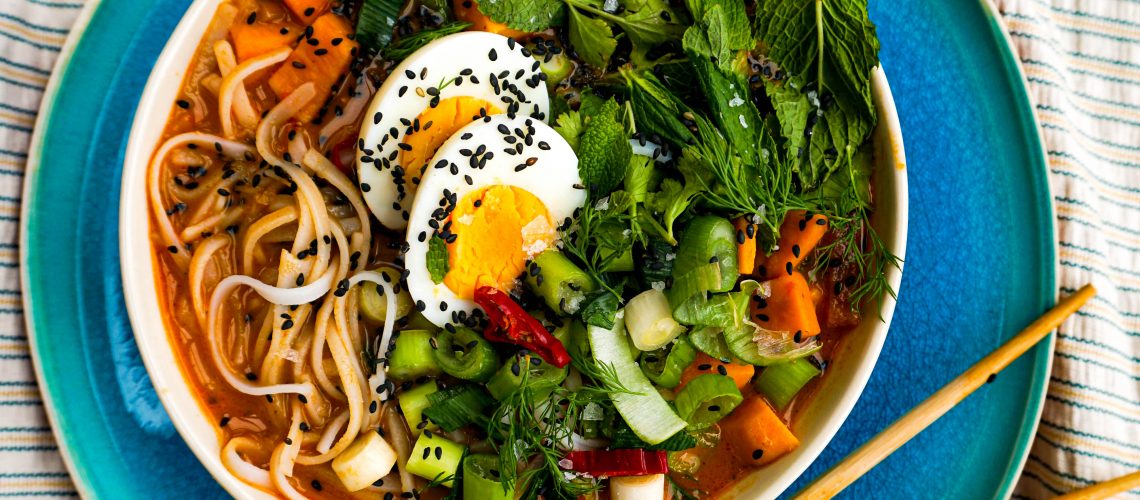 Thai Red Curry Noodle Soup Whatfionaeats